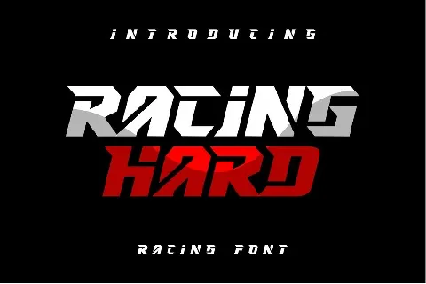 RACING HARD font