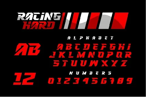 RACING HARD font