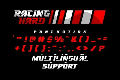 RACING HARD font