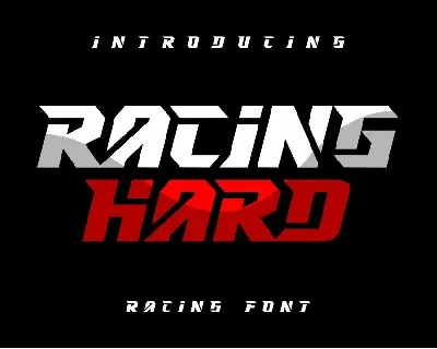 RACING HARD font