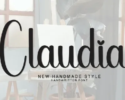 Claudia Script Typeface font