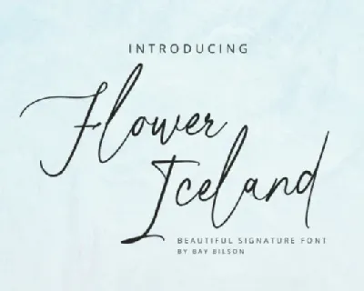 Flower Iceland font