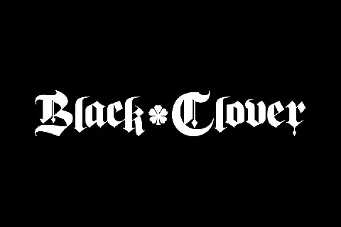 Black Clover font