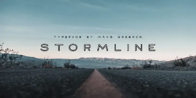 Stormline font