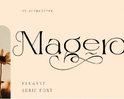 Magero font