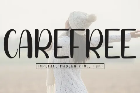 Carefree Display font