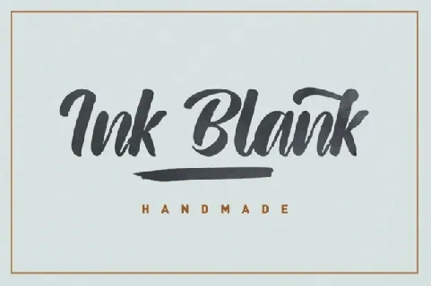 Ink Blank Brush font