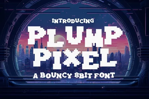 PlumpPixel font