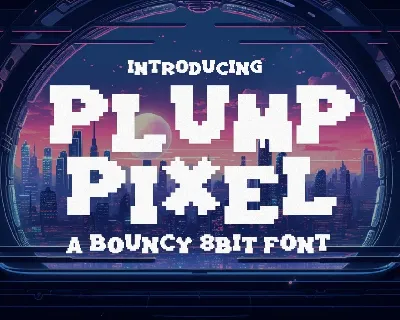 PlumpPixel font