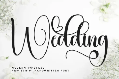 Wedding Calligraphy Typeface font