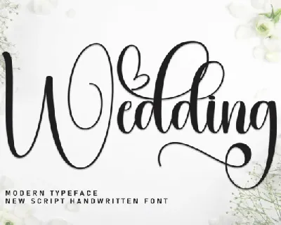 Wedding Calligraphy Typeface font