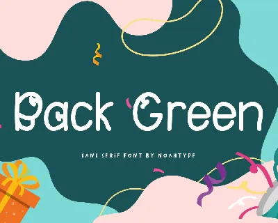 Back Green font