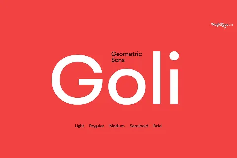 Goli Sans Typeface font