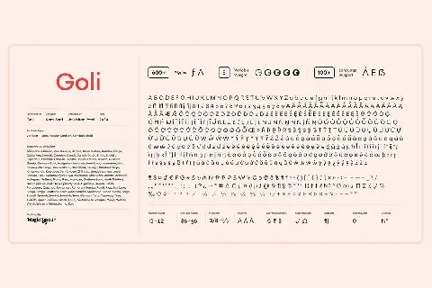 Goli Sans Typeface font