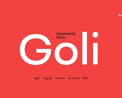 Goli Sans Typeface font