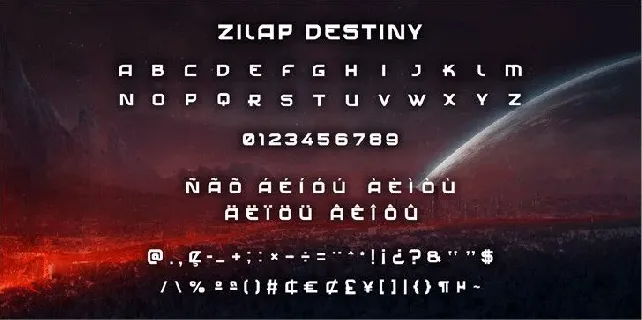 Zilap Destiny font