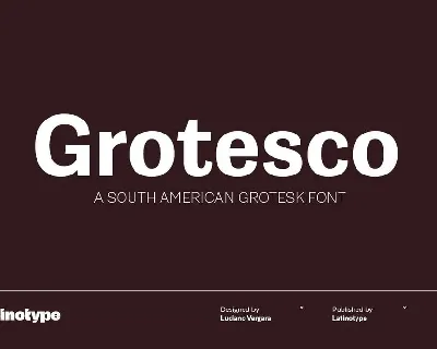 Grotesco Family font