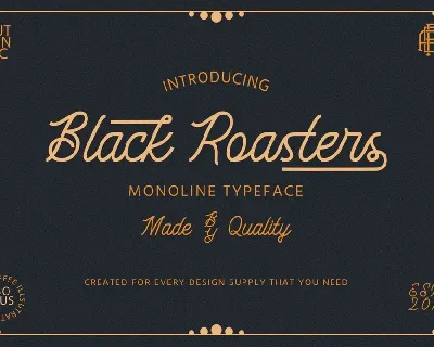 Black Roasters Typeface font