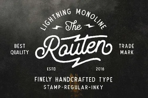 Routen font