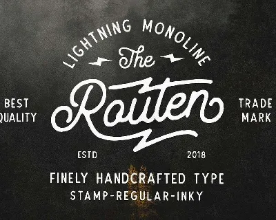 Routen font