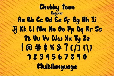 Chubby Toon Demo font