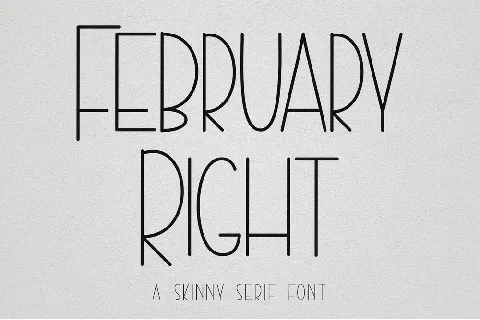 February Right - Personal Use font