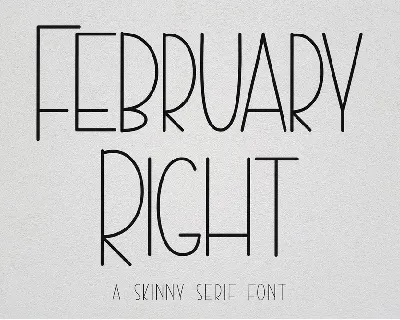 February Right - Personal Use font