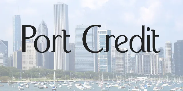 Port Credit font