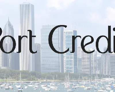 Port Credit font