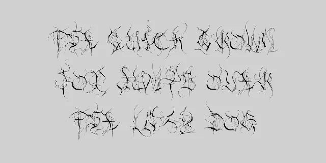 Wolfsfifth font