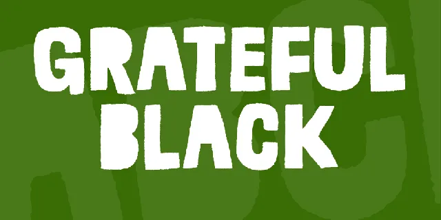 Grateful Black font