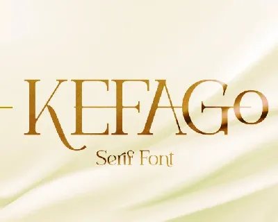 Kefago font