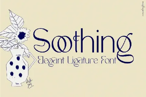 Soothing â€“ Unique Ligature font