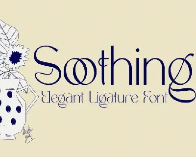 Soothing â€“ Unique Ligature font