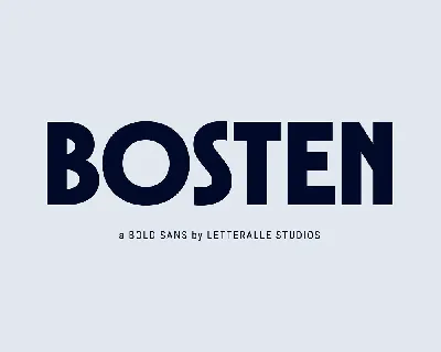 Bosten font