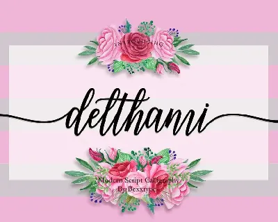 Delthami font