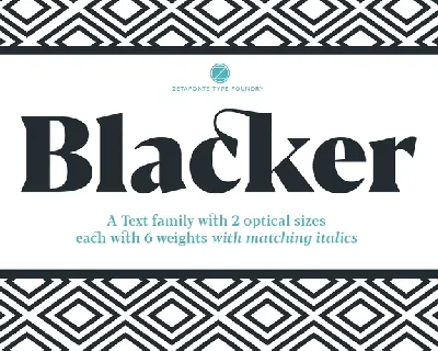 Blacker Serif Family font