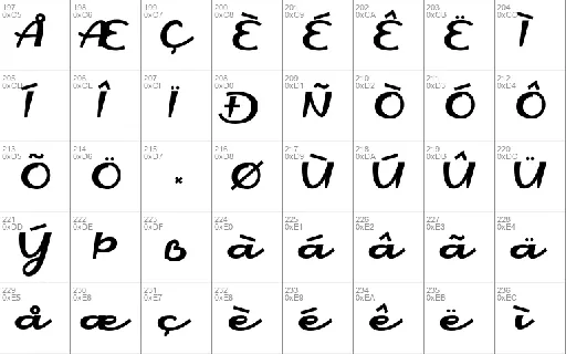 Handaru font