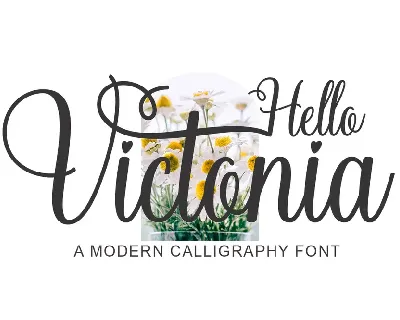 Hello Victonia font