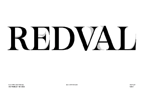 Redval font