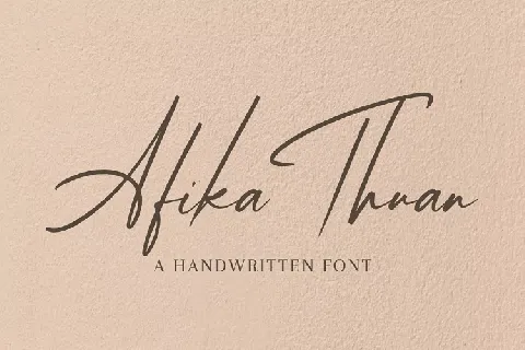 Afika Thuan font