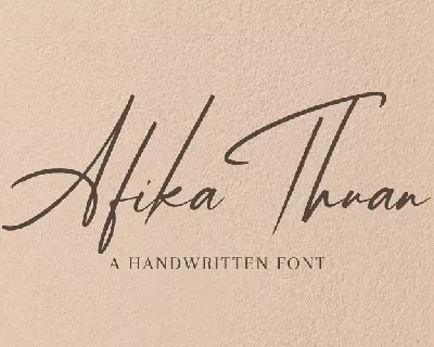 Afika Thuan font