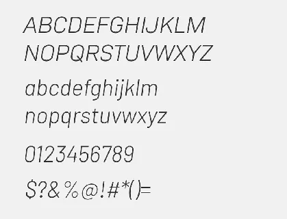 FF DIN Italic Free Alternatives font