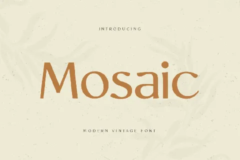 Mosaic font