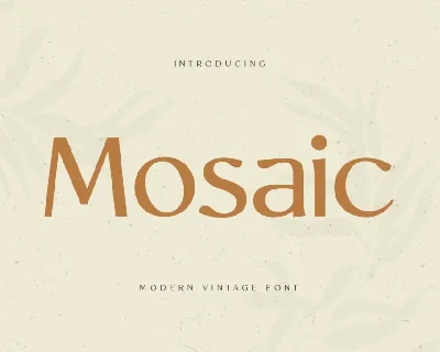 Mosaic font