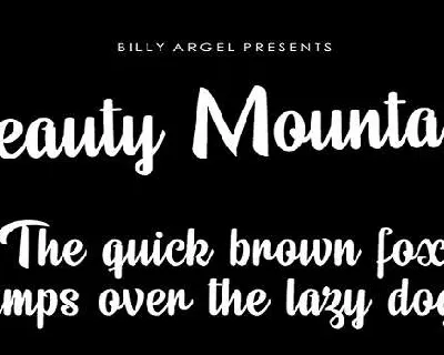 Beauty Mountains font