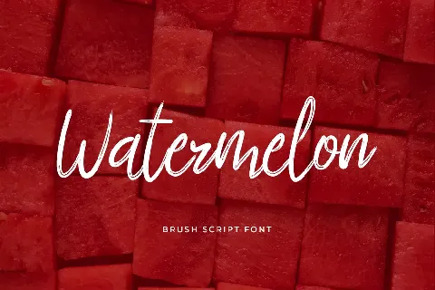 Watermelon font