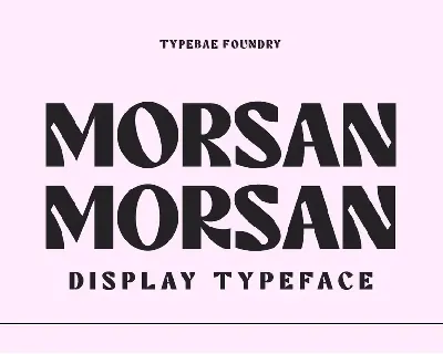 Morsan font