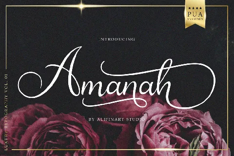 Amanah Script font