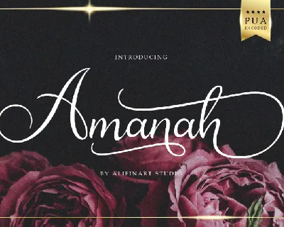 Amanah Script font